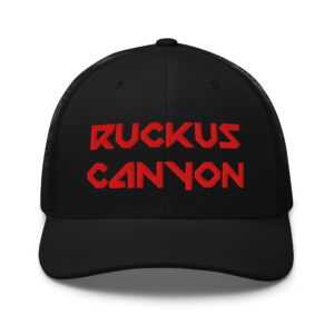 Ruckus Canyon Red Stitch trucker hat