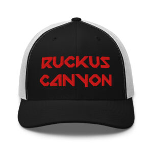 Alternative view of Ruckus Canyon Red Stitch trucker hat